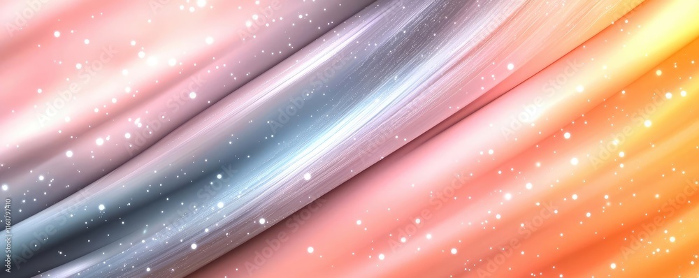 Poster galaxy abstract background idea. abstract wave design in soft pastel colors with sparkles for creati