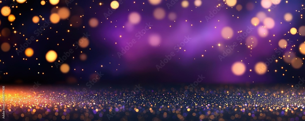 Poster galaxy abstract background idea. a vibrant abstract background featuring colorful bokeh lights for c