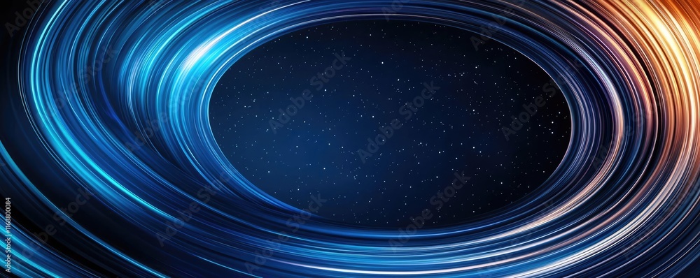 Poster galaxy abstract background idea. dynamic abstract swirl design with vibrant colors and deep blue bac