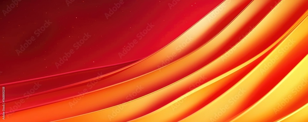 Aufkleber galaxy abstract background idea. vibrant abstract waves of red and yellow create a dynamic visual ex