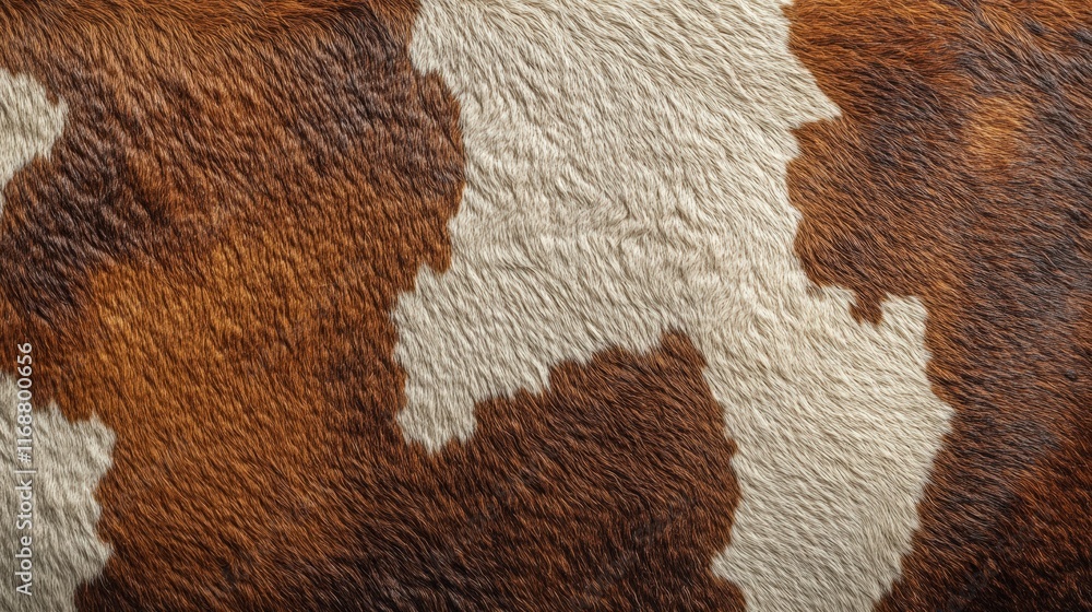 Poster brown and white cowhide texture perfect for backgrounds and pattern design, evoking chaos and dada a