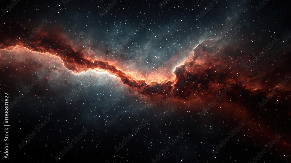 Poster galaxy abstract background idea. stunning depiction of a cosmic nebula with vibrant colors and deep 