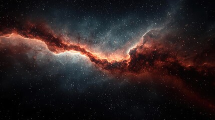Fototapeta premium Galaxy abstract background idea. Stunning depiction of a cosmic nebula with vibrant colors and deep space elements.