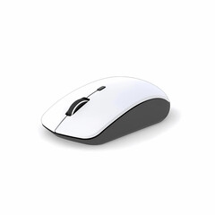 Wireless Mouse Ergonomic Style on Clear White Setting