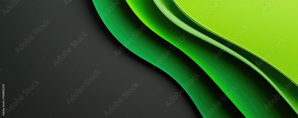 Poster chalkboard abstract background idea. abstract wave patterns in varying shades of green and black, pe