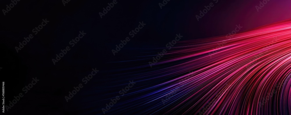 Poster burst abstract background concept. vibrant abstract lines in red and blue against a dark background 