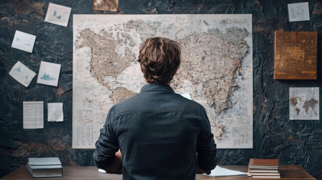 Researcher analyzing endless data charts, their focus unwavering amidst the complexity, patience, perseverance, determination