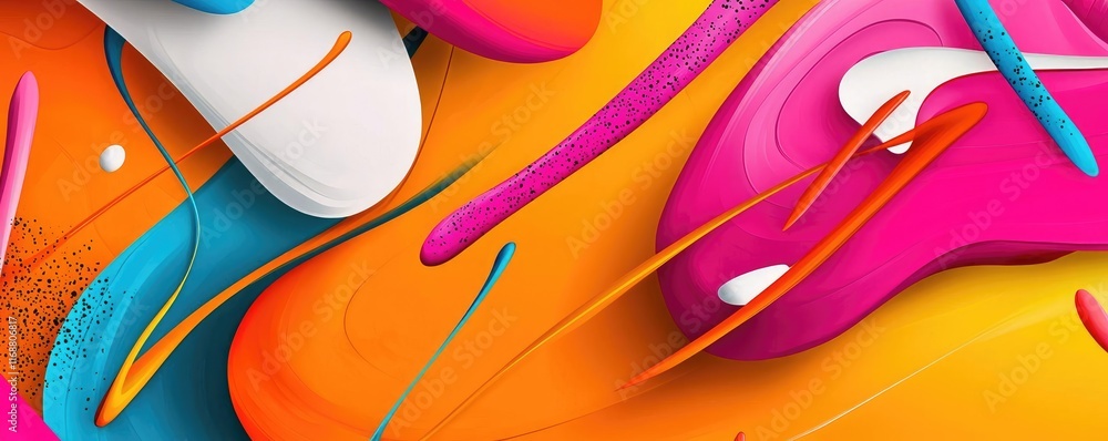 Poster grungy abstract background idea. colorful abstract background with fluid shapes and vibrant colors f