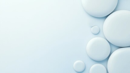 A white background with a series of white circles
