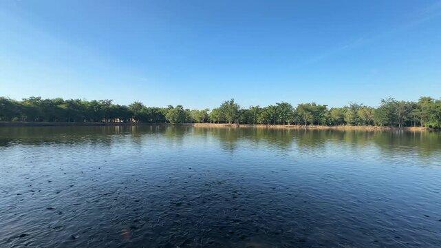 Lake with sky landscape