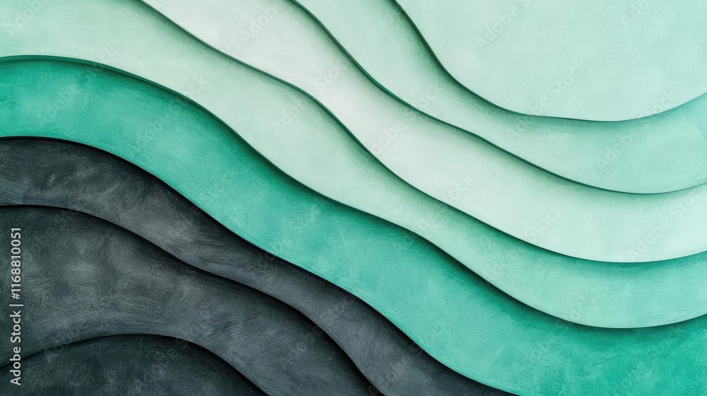 Poster chalkboard abstract background idea. textured layers in subtle green and black shades create a moder