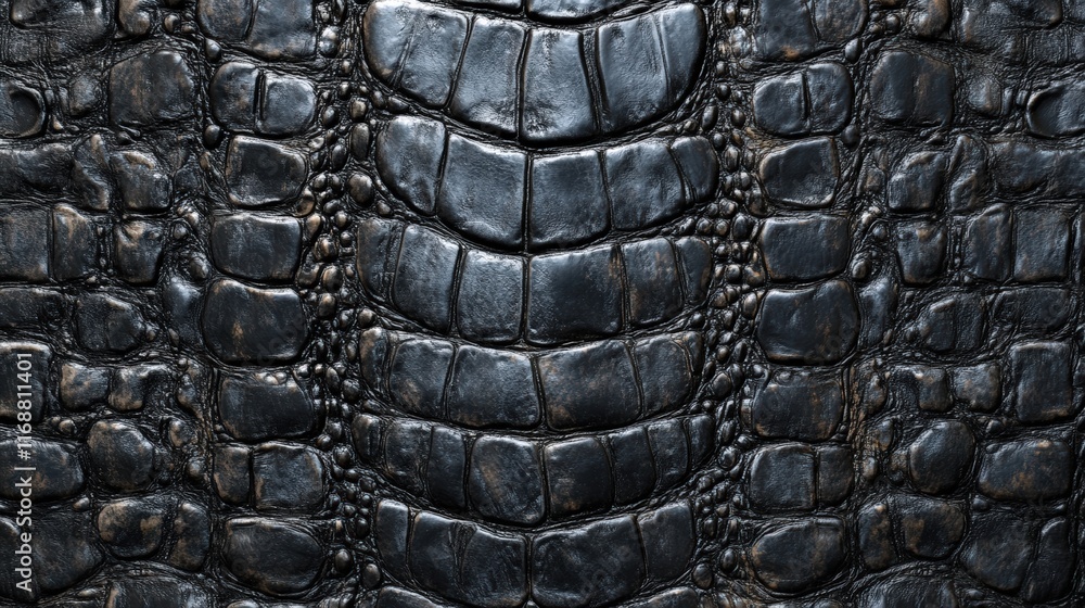 Aufkleber intricate crocodile texture in dark tones with chaotic patterns for stunning visual effects and arti