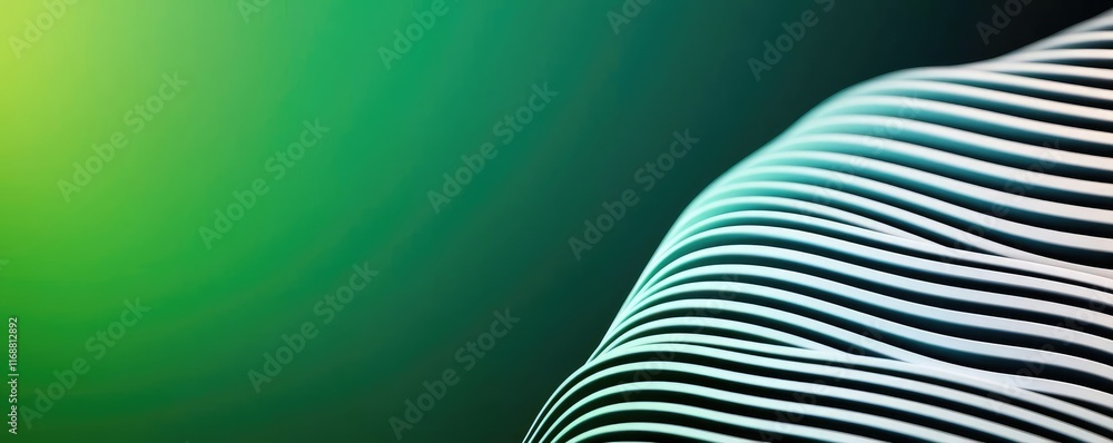 Poster chalkboard abstract background idea. an abstract wave pattern with vibrant green and black colors fo