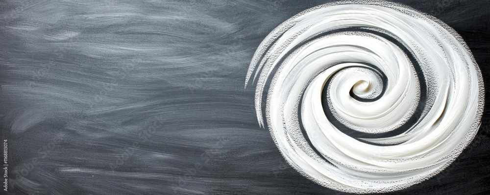 Poster Chalkboard abstract background idea. Abstract swirl pattern representing minimalistic environmental design.