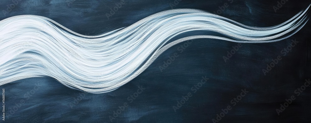 Poster chalkboard abstract background idea. abstract white lines flow across a dark background, creating a 