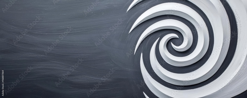 Poster chalkboard abstract background idea. abstract spiral design on a textured background, perfect for cr