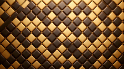 Luxurious chocolate and gold diamond pattern texture.  Perfect for backgrounds, design projects, or luxury branding.
