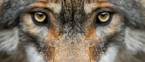 Fototapeta premium Close-Up of a Wild Animal with Intense Gaze Focused on Nature and Wildlife Photography