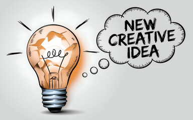 innovation concept with light bulb. light bulb representing innovation and inspiration.