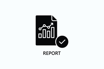 Report Isolated Vector, Icon Or Logo Sign Symbol Illustration