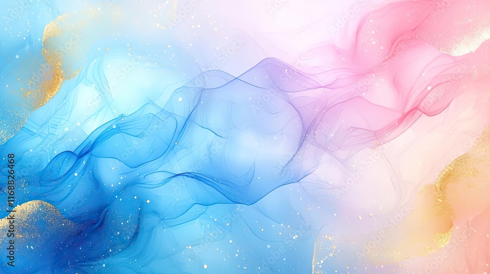 Poster ink abstract background idea. an abstract background of flowing colors blending beautifully in shade
