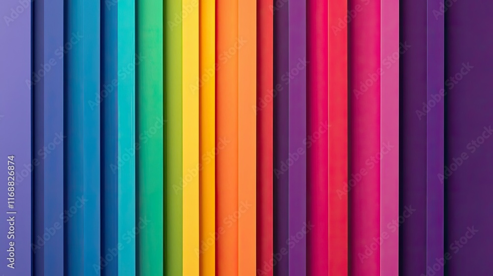 Poster rainbow abstract background idea. vibrant colors arranged in a spectrum form a striking visual exper