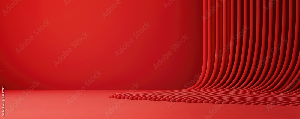 Poster velvet abstract background concept. abstract red wave design creating a dynamic and bold background 