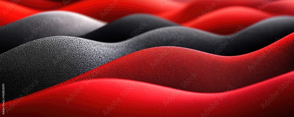 Poster velvet abstract background concept. abstract waves of red and black create a sophisticated and vibra