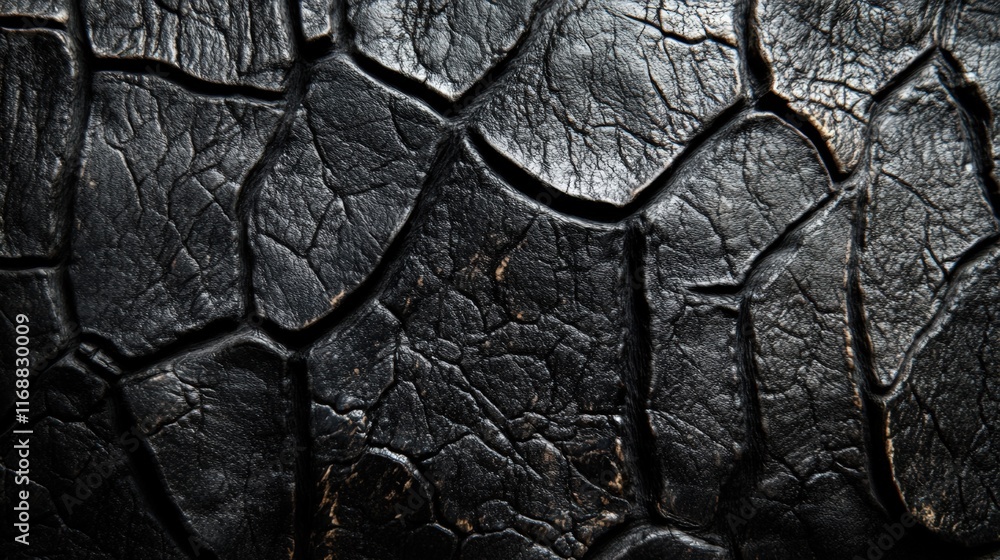 Poster detailed and close-up view of elephant hide texture showcasing natural patterns and intricate cracks