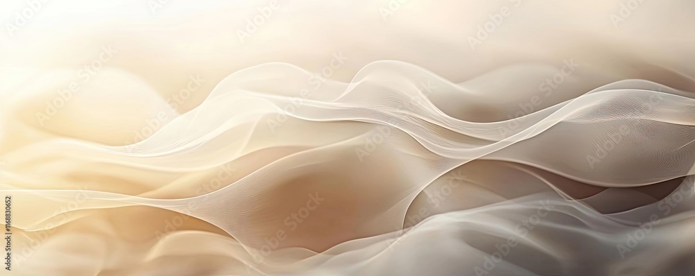 Poster ink abstract background idea. soft flowing waves of delicate textures in warm shades of beige and cr