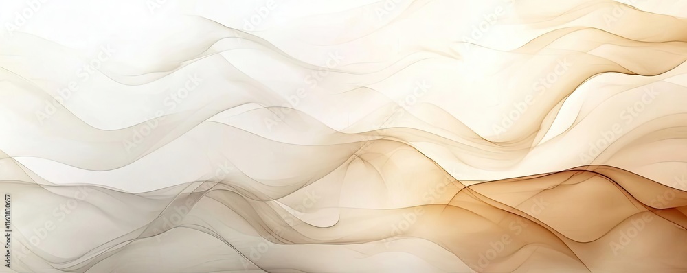 Aufkleber ink abstract background idea. abstract wavy background in soft beige and white tones for creative de