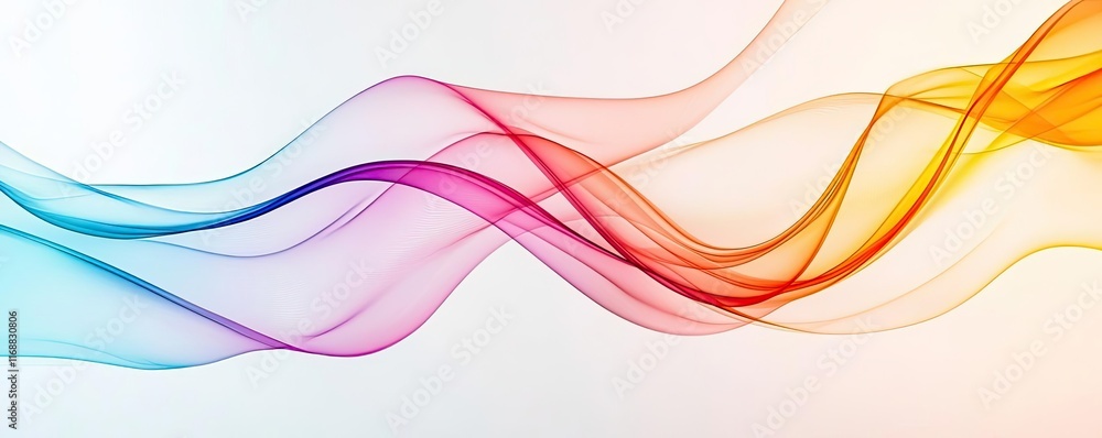 Poster rainbow abstract background idea. abstract colorful wave design for creative backgrounds and visual 