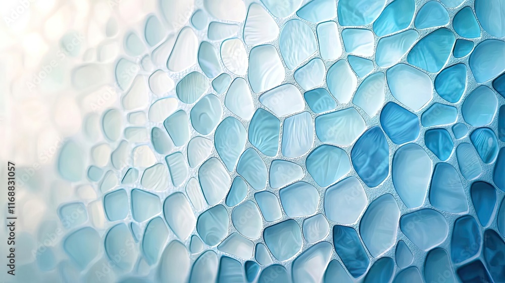 Poster mosaic abstract background concept. calming abstract texture in soft blue hues, perfect for backgrou