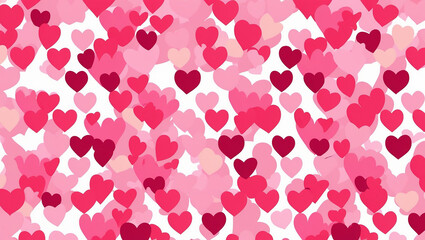 Obraz premium Romantic scene with pink heart affection on a dreamy blurred background