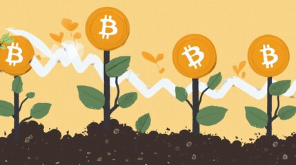 Investing in bitcoin growth a visual guide to cryptocurrency in nature's context