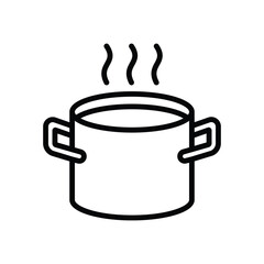cooking pot icon vector design template simple and clean