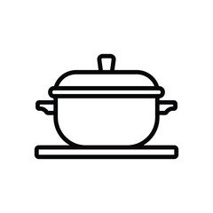 cooking pot icon vector design template simple and clean