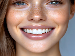 Obraz premium Dentist concept, snow-white smile