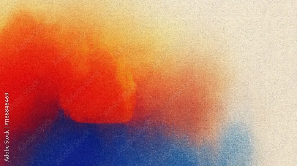 Poster abstract retro gradient background featuring warm red and cool blue tones ideal for modern design pr