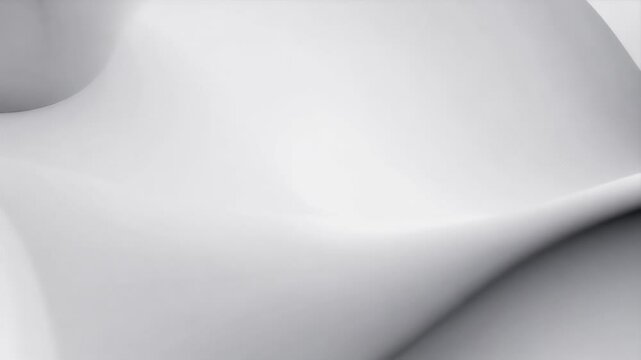 Smooth white gray wave effects flow seamless monochromatic motion offering sleek minimalist animated visuals professional designs