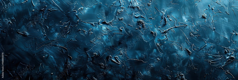 Poster grunge background texture with deep blue hues and subtle patterns for creative design and art projec