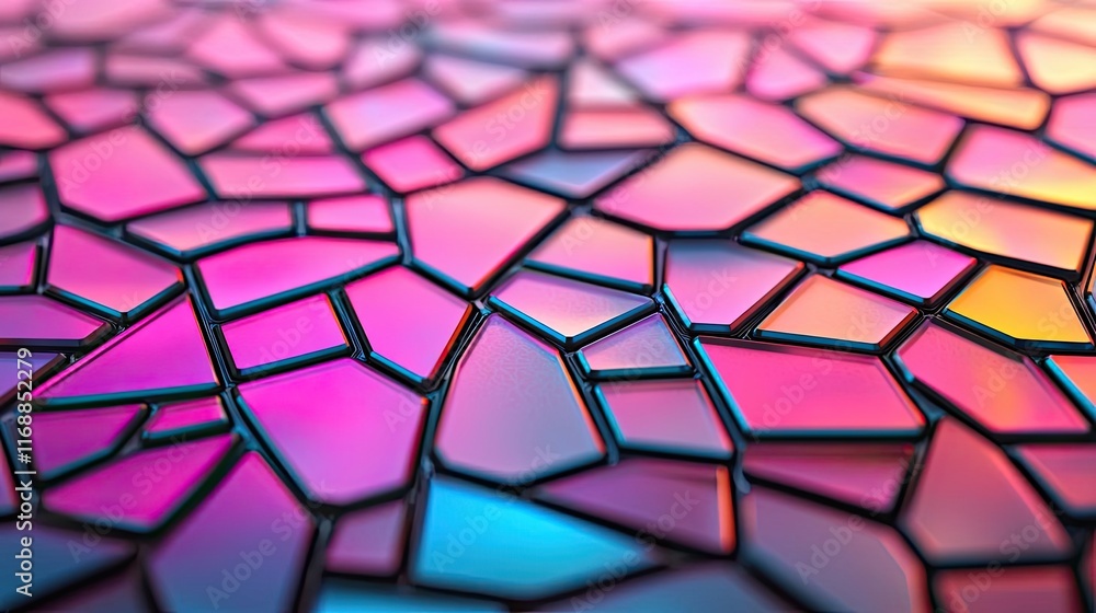 Poster mosaic abstract background concept. colorful abstract mosaic pattern with vibrant shades and texture