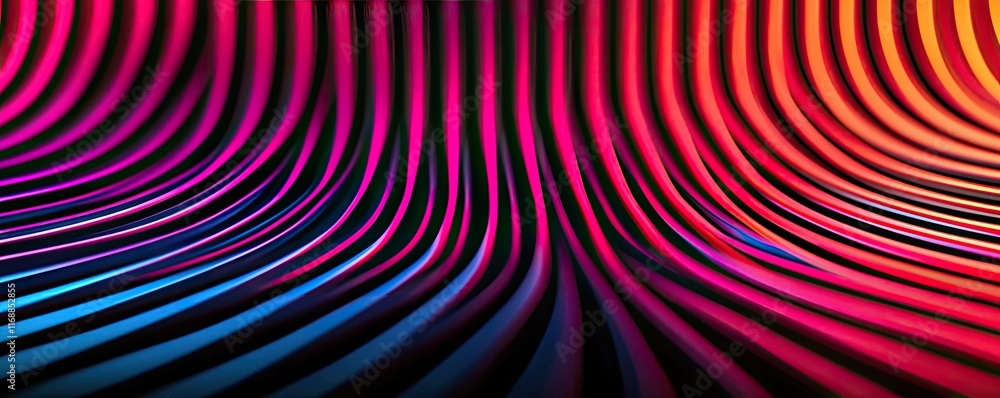 Poster rainbow abstract background idea. vibrant abstract waves in red, blue, and purple hues creating a dy