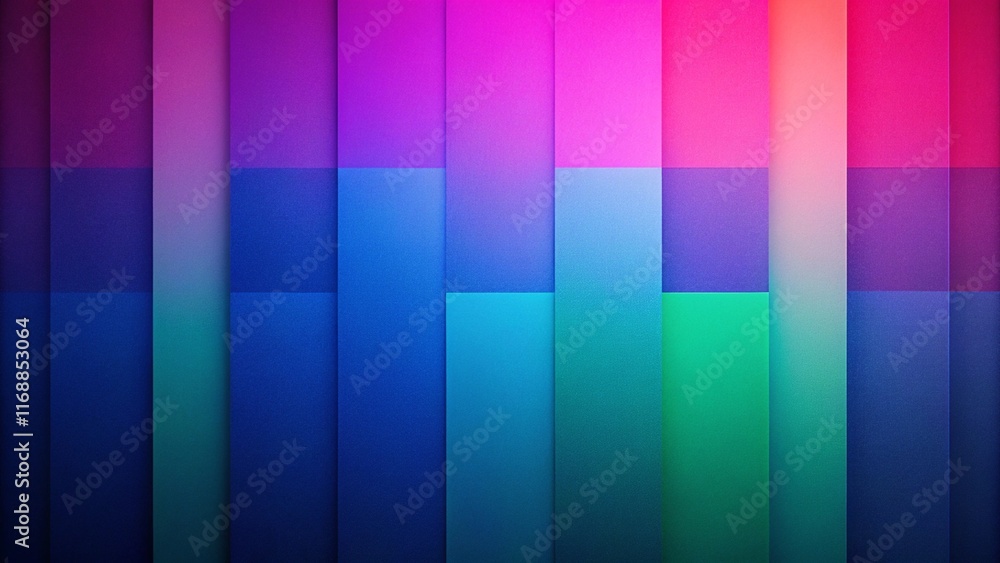 Aufkleber design a minimalist background with bold gradient blocks. use striking colors like cobalt blue, neon