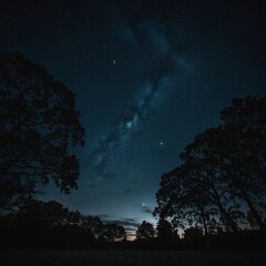 Naklejka premium Capture dark skies during new moon phases.