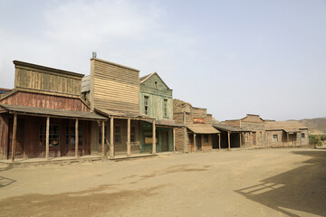 Naklejka premium almería poblado del oeste escenario de peliculas de vaqueros western 4M0A6522-as25