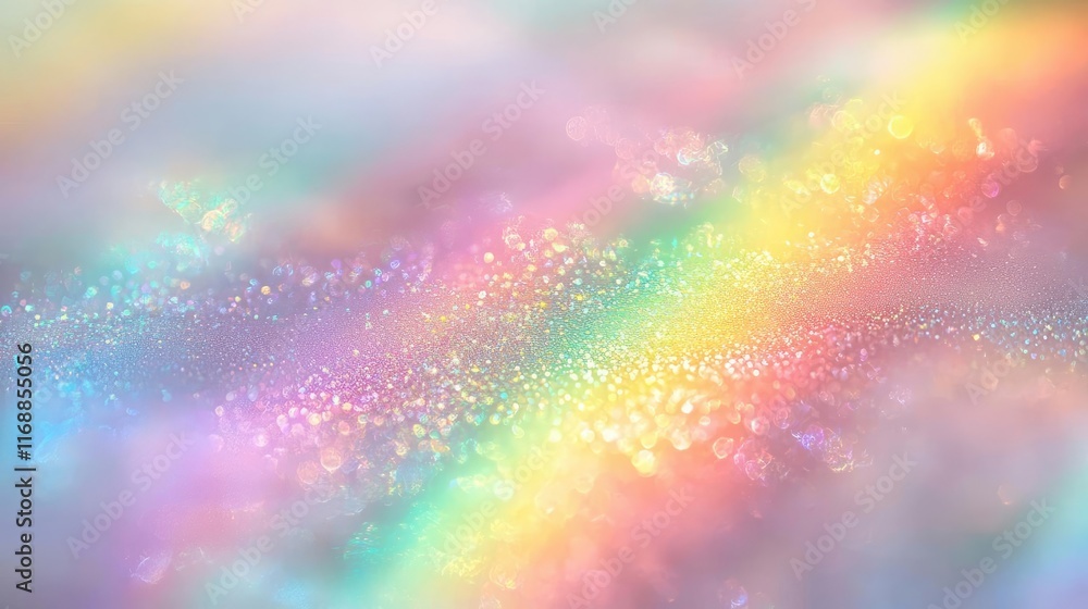 Poster rainbow abstract background idea. colorful abstract rainbow background with soft bokeh and sparkling