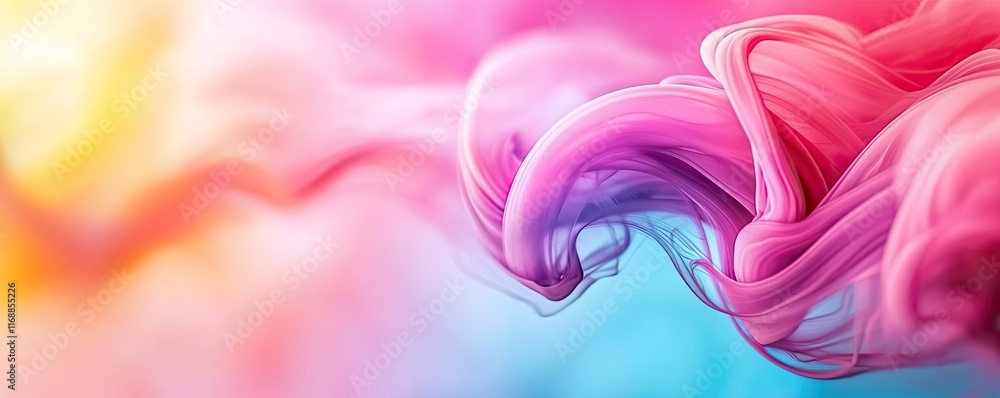 Aufkleber ink abstract background idea. abstract colorful swirl of ink creating a vibrant artistic background.