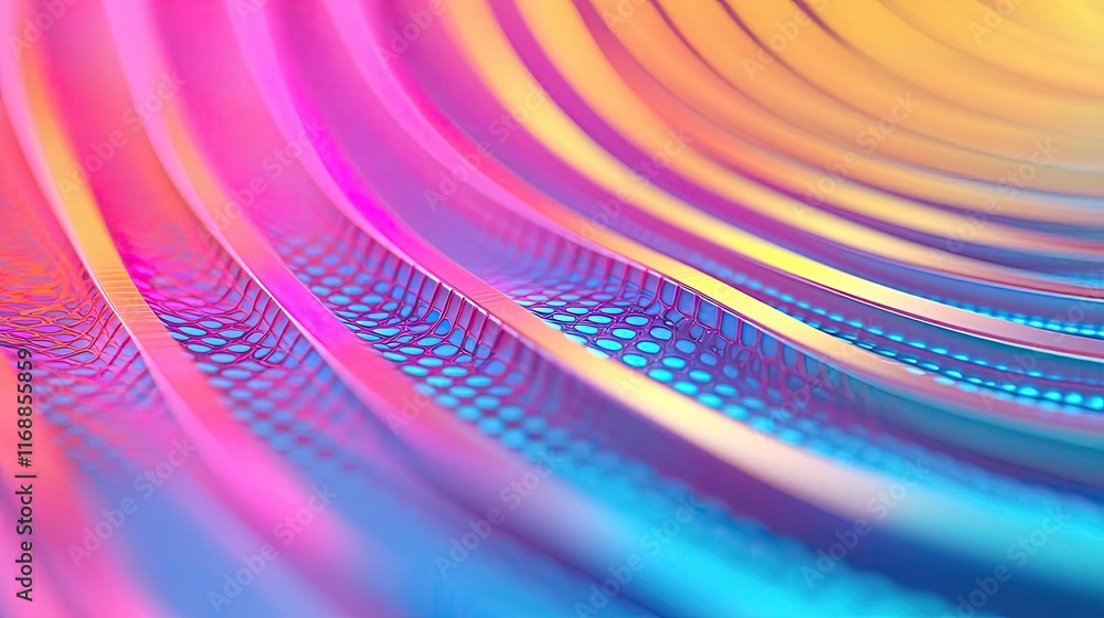 Aufkleber rainbow abstract background idea. colorful waves of light create a mesmerizing abstract visual for c