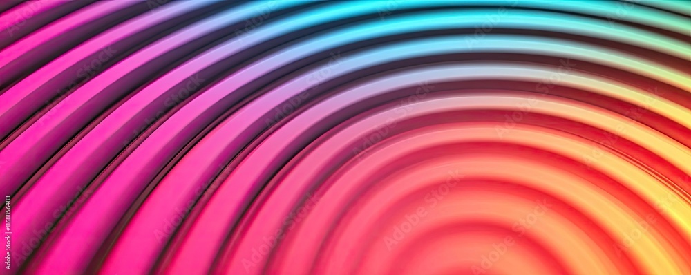 Poster rainbow abstract background idea. colorful abstract wave patterns in vibrant hues for creative proje